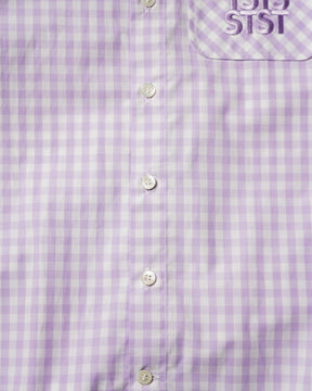 TSTS / TSTS GINGHAM SHIRT LIGHT PURPLE GINGHAM