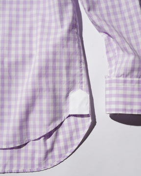 TSTS / TSTS GINGHAM SHIRT LIGHT PURPLE GINGHAM