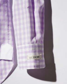 TSTS / TSTS GINGHAM SHIRT LIGHT PURPLE GINGHAM