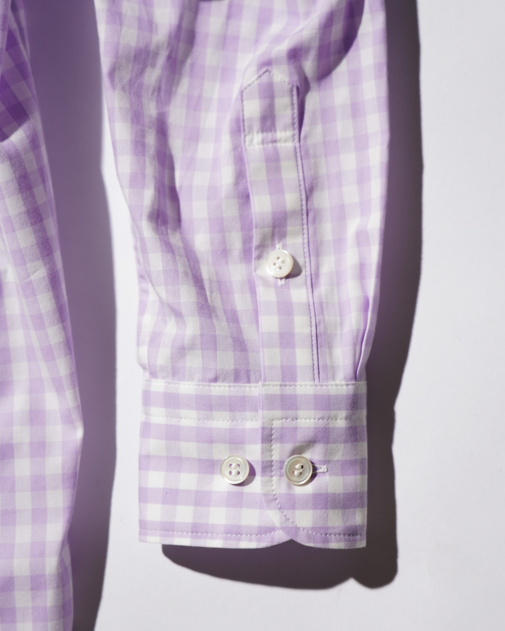 TSTS / TSTS GINGHAM SHIRT LIGHT PURPLE GINGHAM