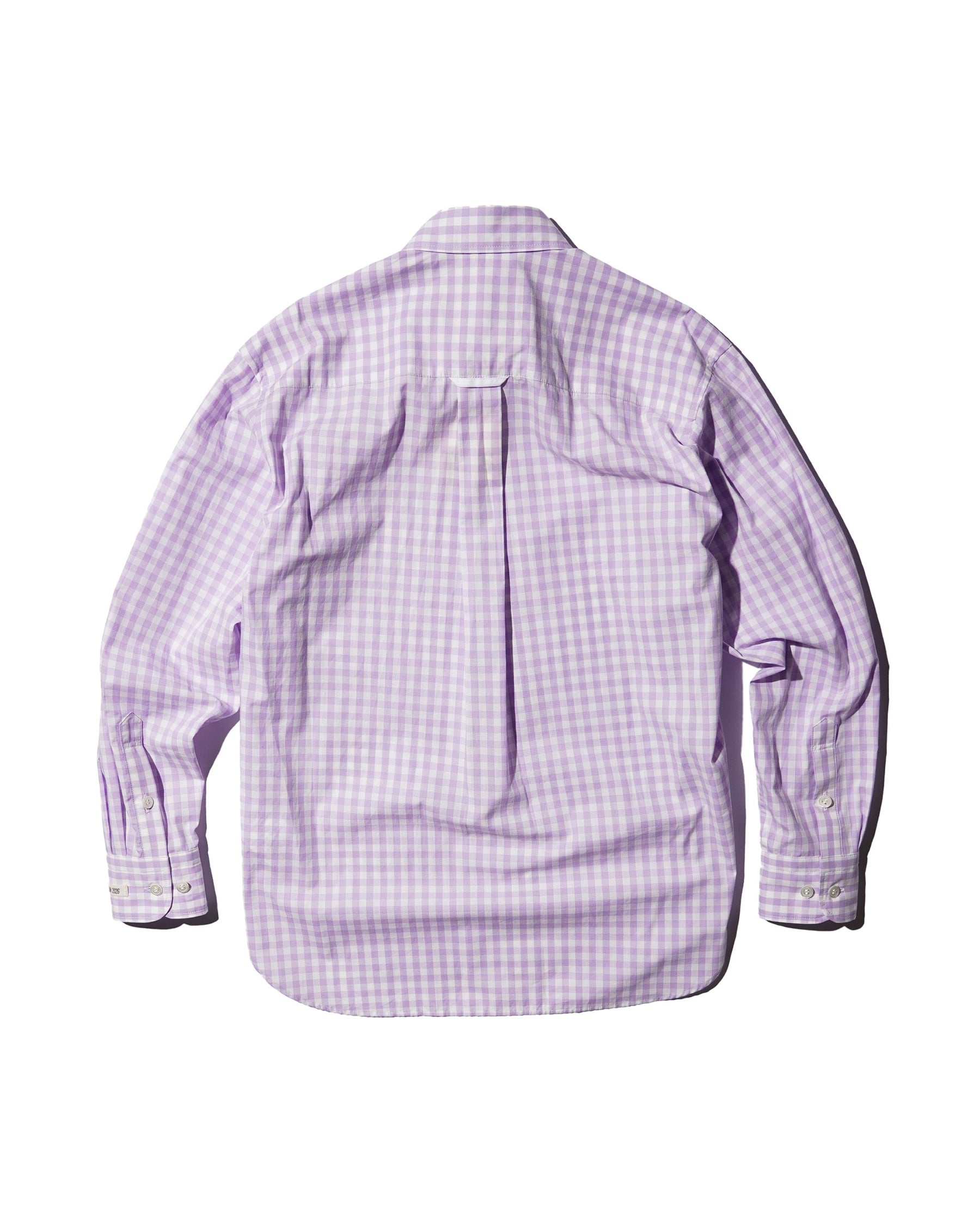 TSTS / TSTS GINGHAM SHIRT LIGHT PURPLE GINGHAM