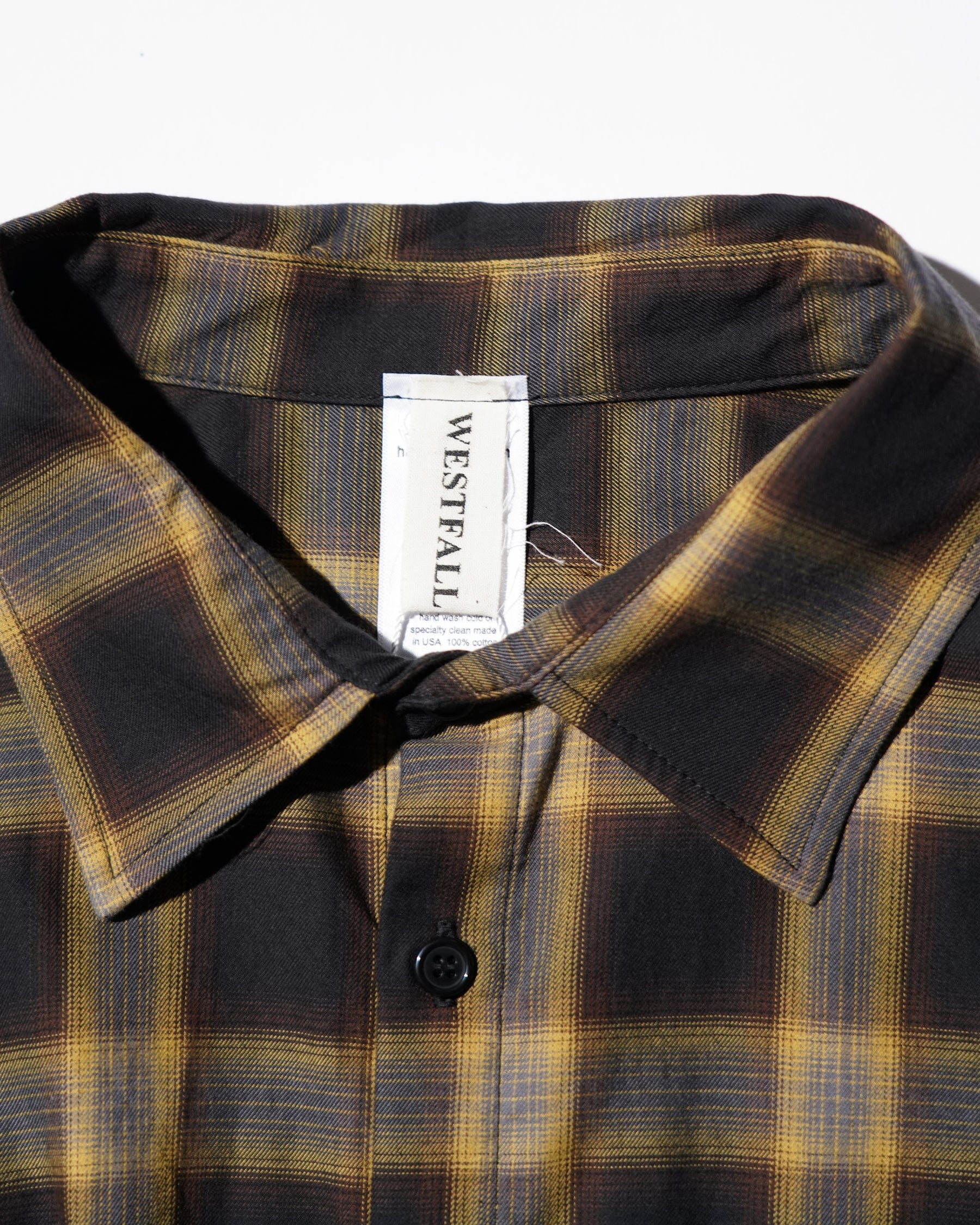 WESTFALL / PLAID LAYERED SHIRT BROWN