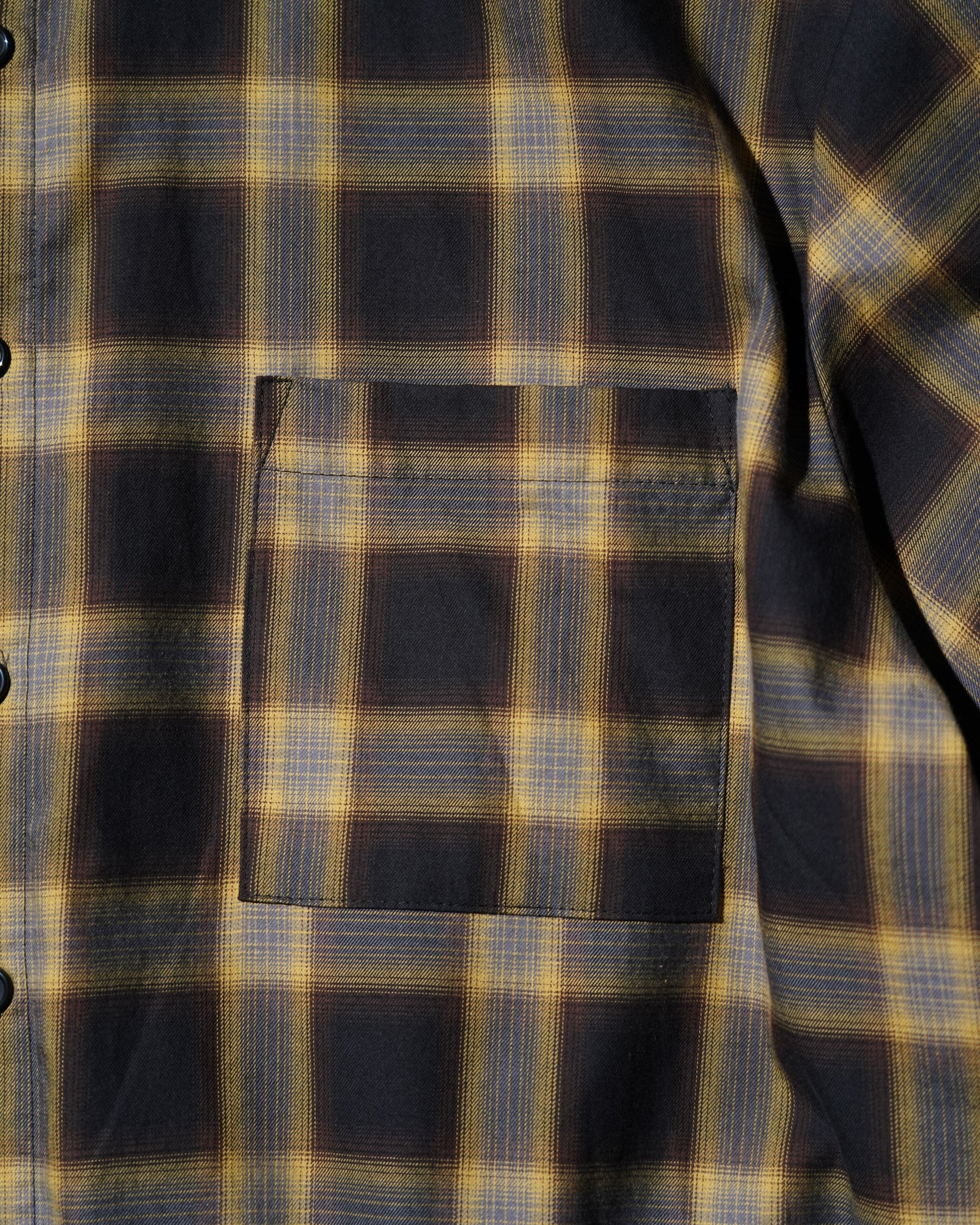 WESTFALL / PLAID LAYERED SHIRT BROWN