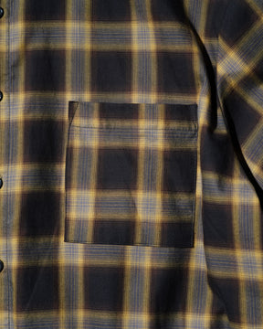 WESTFALL / PLAID LAYERED SHIRT BROWN