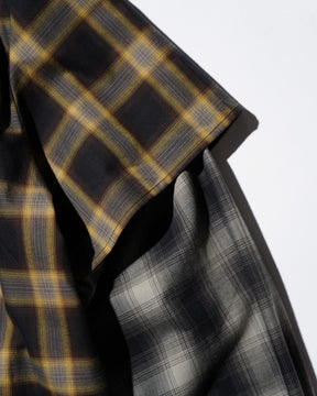 WESTFALL / PLAID LAYERED SHIRT BROWN