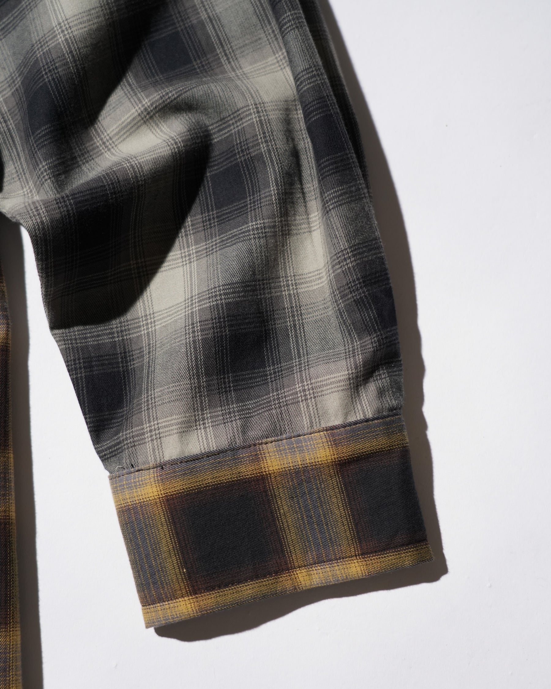 WESTFALL / PLAID LAYERED SHIRT BROWN