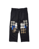 WESTFALL / DENIM FLANNEL PATCH PANT BLACK