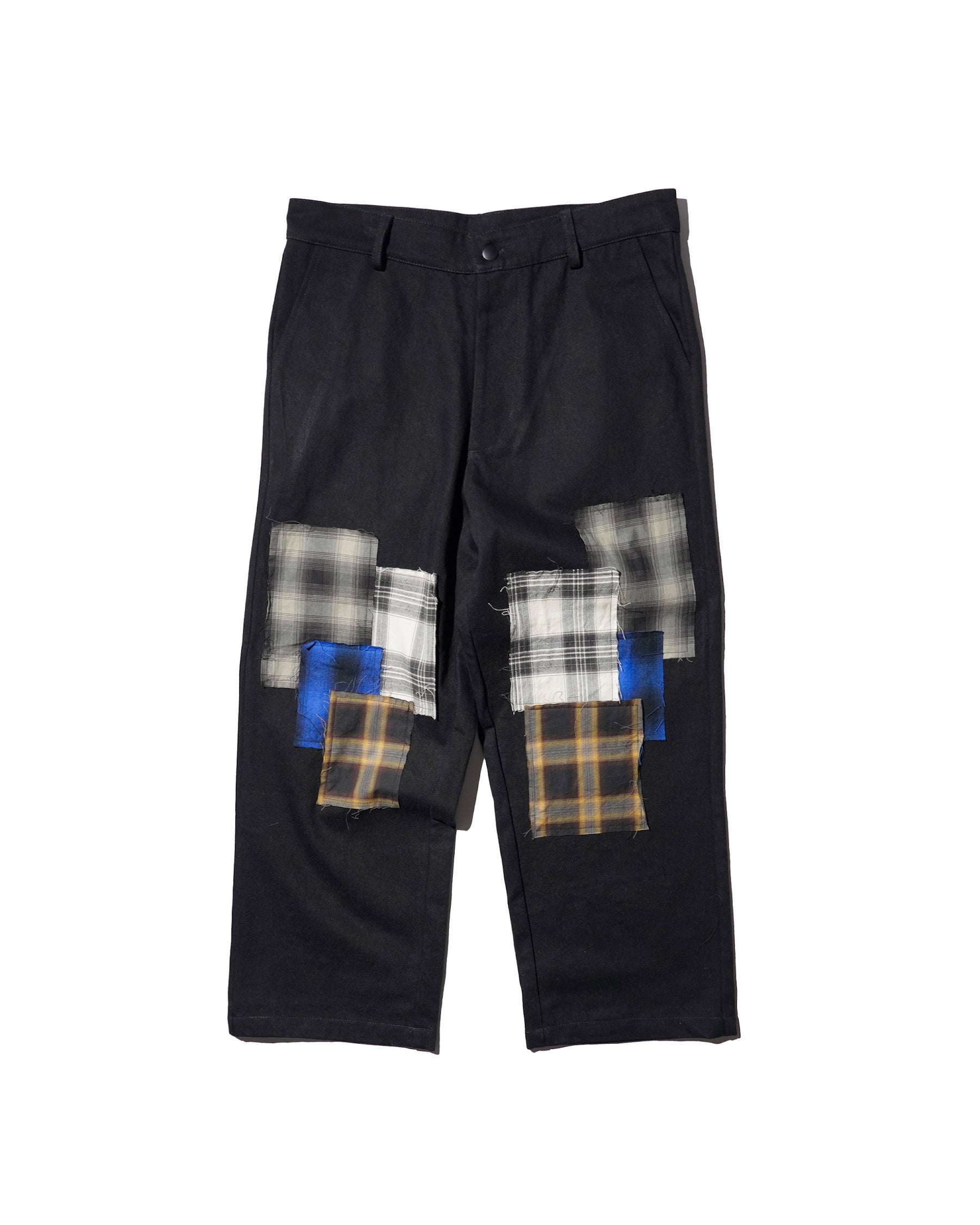 WESTFALL / DENIM FLANNEL PATCH PANT BLACK