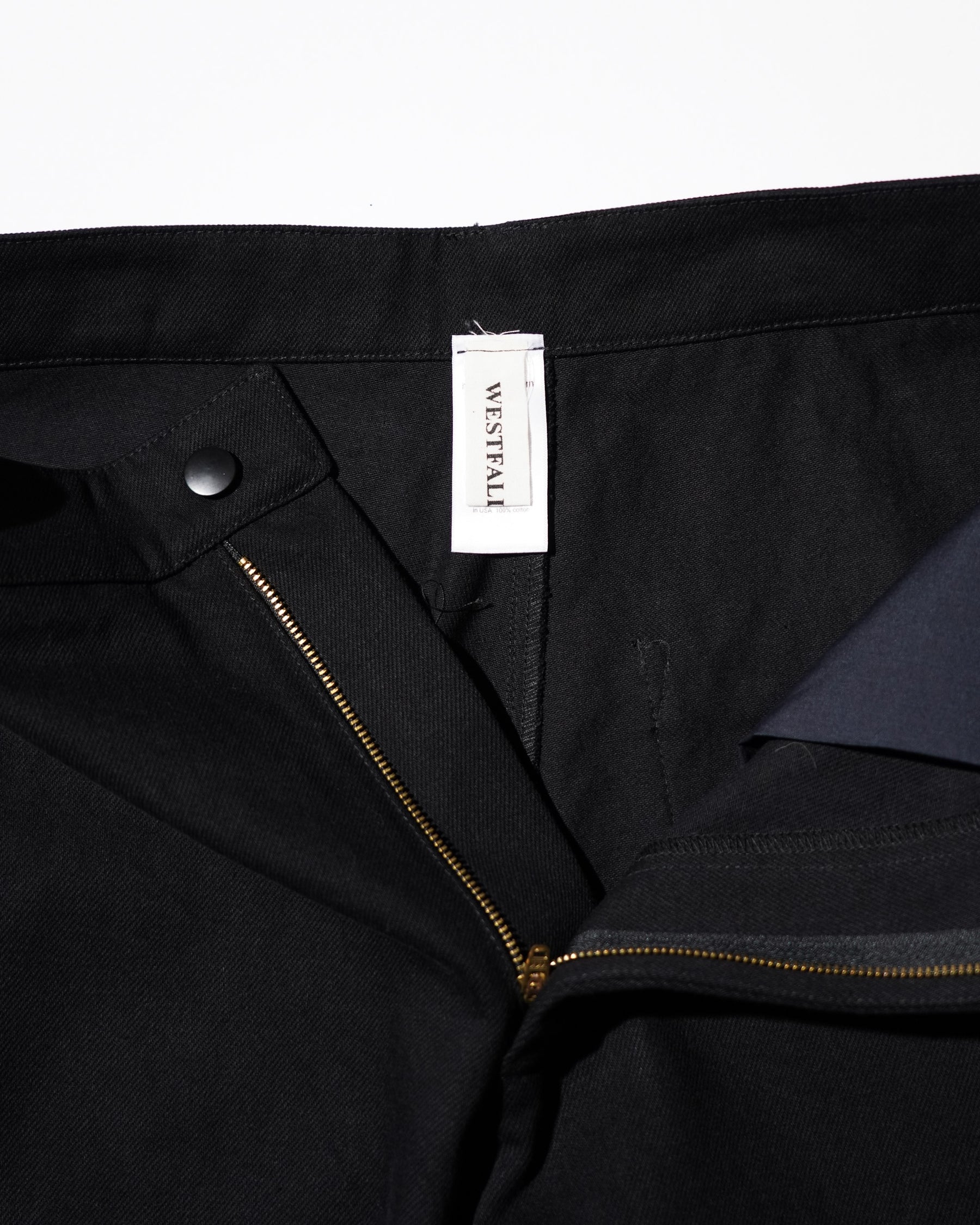 WESTFALL / DENIM FLANNEL PATCH PANT BLACK
