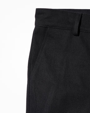 WESTFALL / DENIM FLANNEL PATCH PANT BLACK
