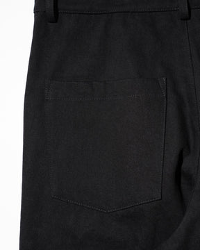 WESTFALL / DENIM FLANNEL PATCH PANT BLACK