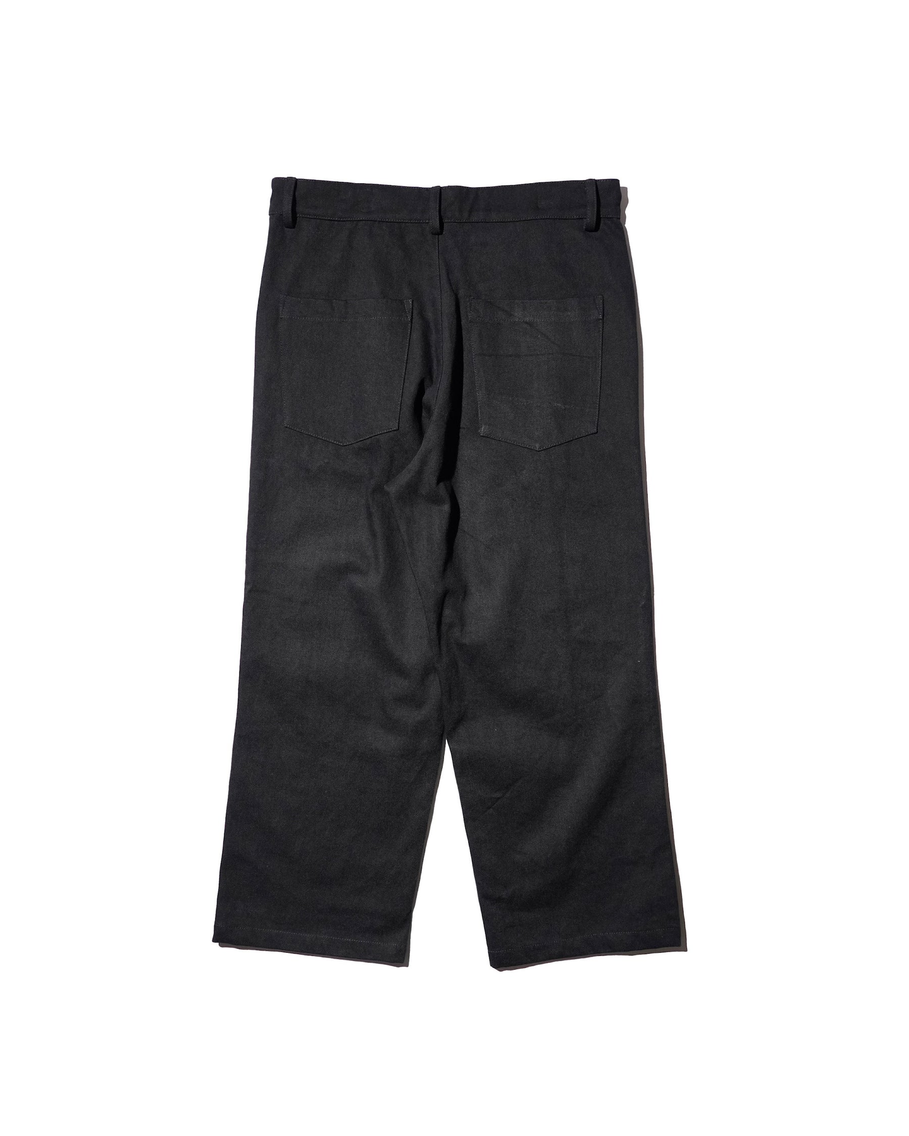 WESTFALL / DENIM FLANNEL PATCH PANT BLACK