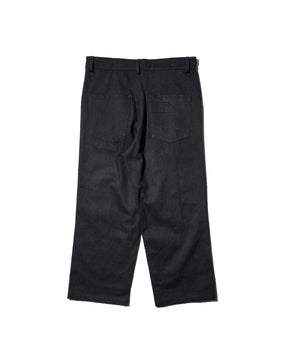 WESTFALL / DENIM FLANNEL PATCH PANT BLACK