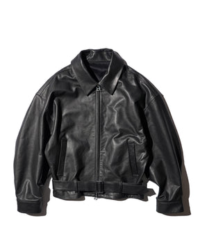 SOSHIOTSUKI / LEATHER BLOUSON BLACK