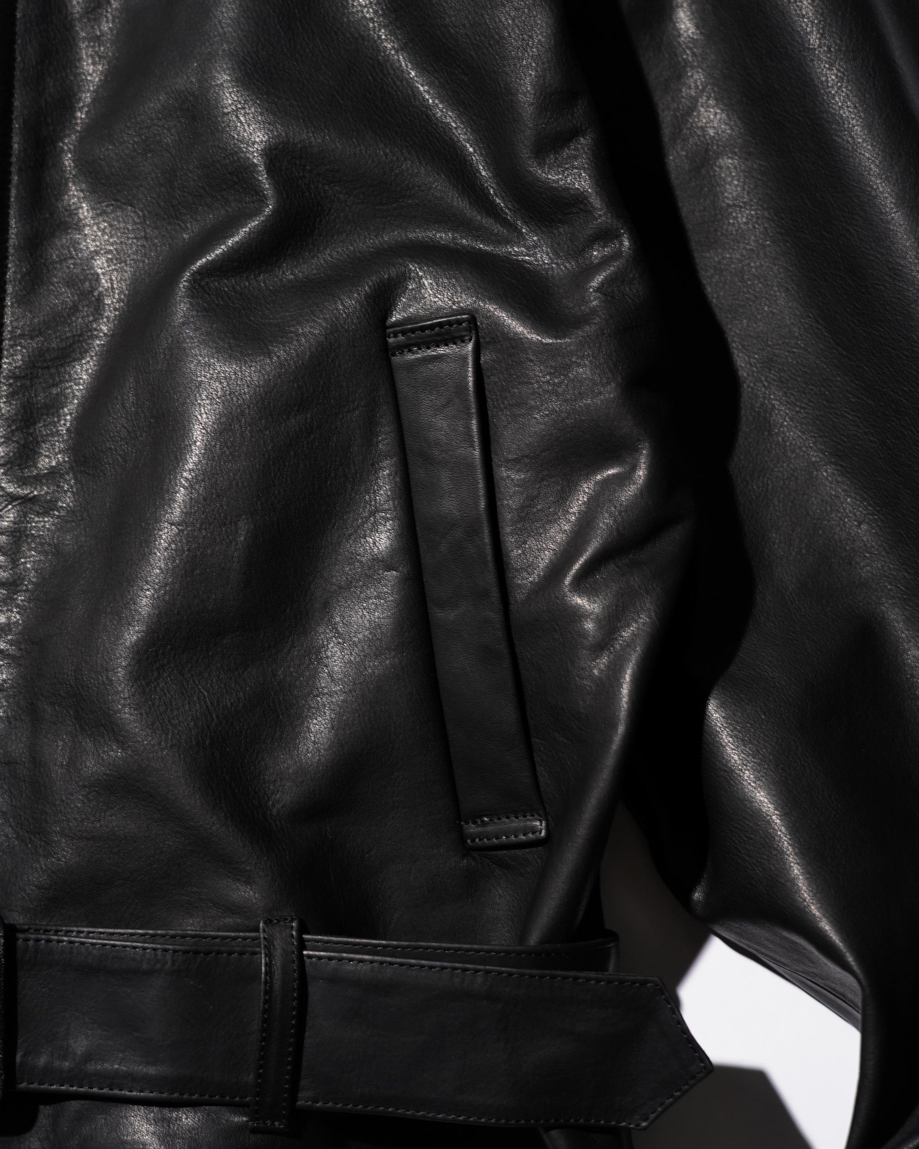 SOSHIOTSUKI / LEATHER BLOUSON BLACK