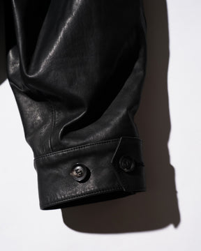 SOSHIOTSUKI / LEATHER BLOUSON BLACK