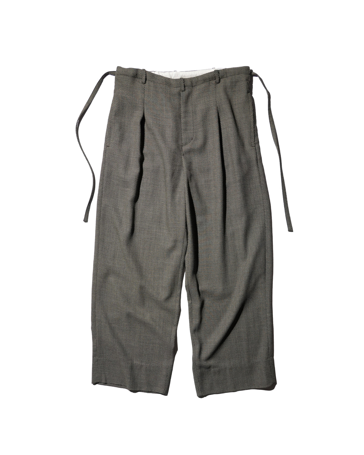 SOSHIOTSUKI / DOUBLE INVERTED TUCK JUDO TROUSERS DOBBY GREY