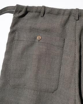 SOSHIOTSUKI / DOUBLE INVERTED TUCK JUDO TROUSERS DOBBY GREY