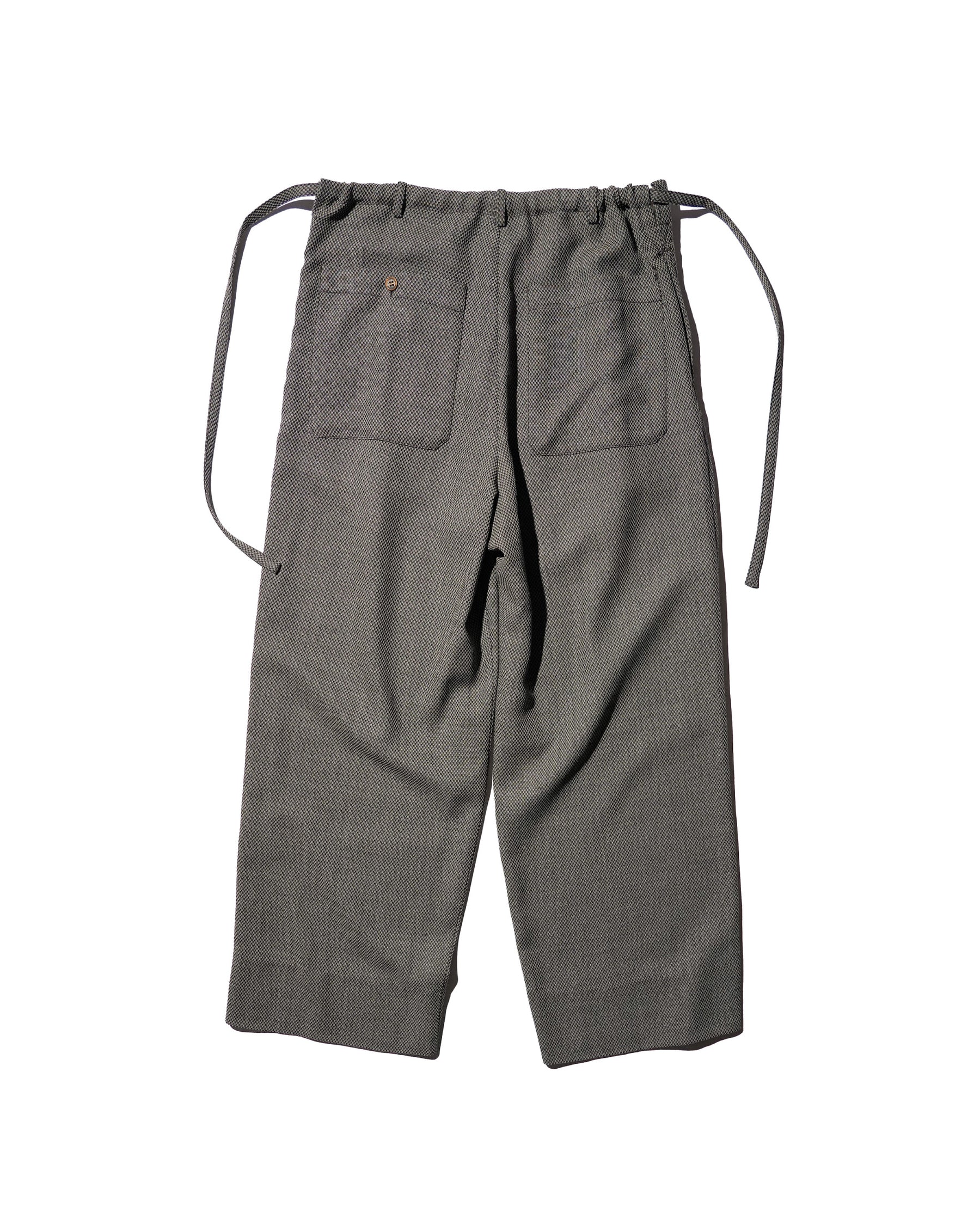 SOSHIOTSUKI / DOUBLE INVERTED TUCK JUDO TROUSERS DOBBY GREY