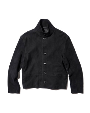 <span style="color: #f50b0b;">Last One</span> SOSHIOTSUKI / SHEEPSKIN HARRINGTON JACKET BLACK