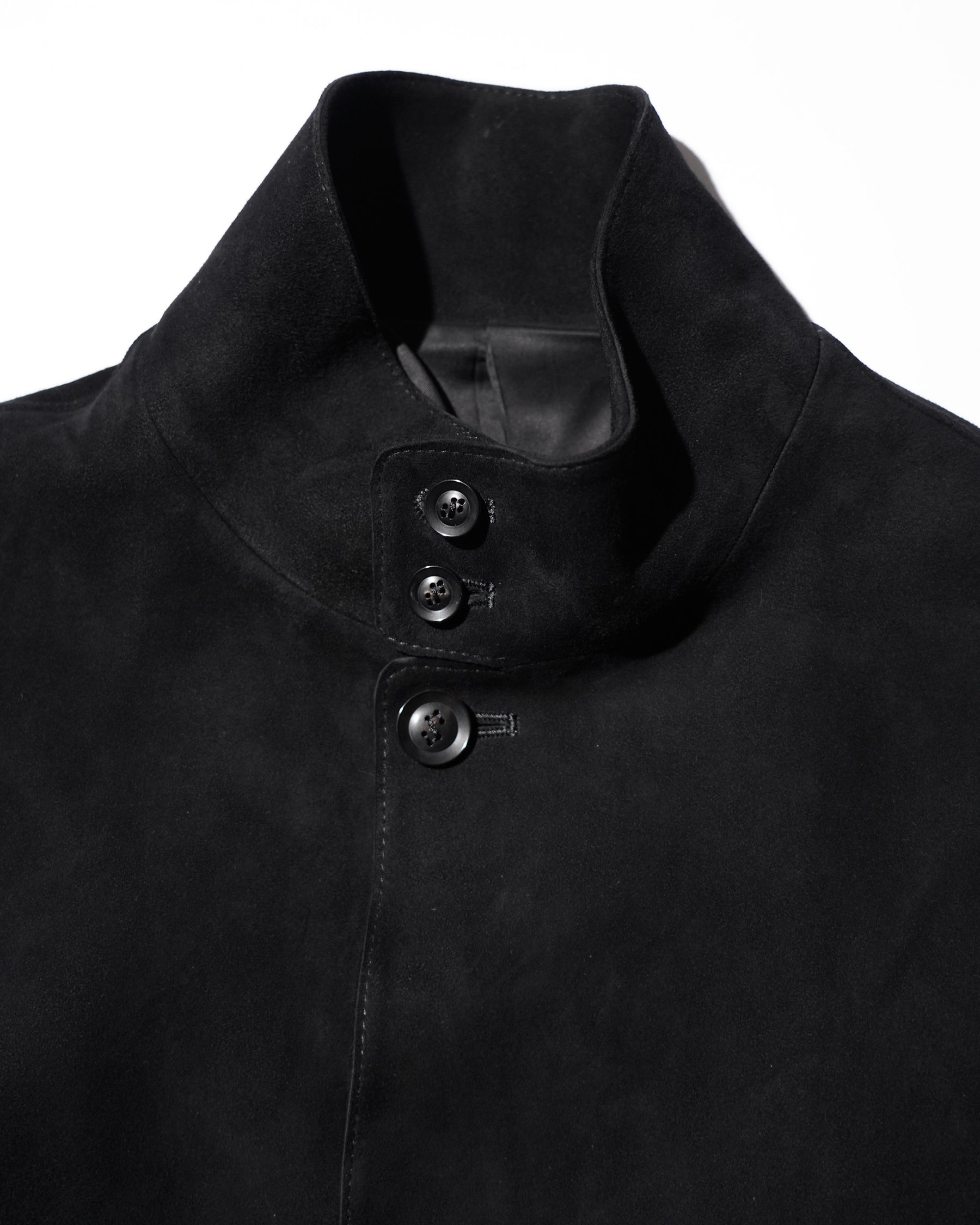 <span style="color: #f50b0b;">Last One</span> SOSHIOTSUKI / SHEEPSKIN HARRINGTON JACKET BLACK