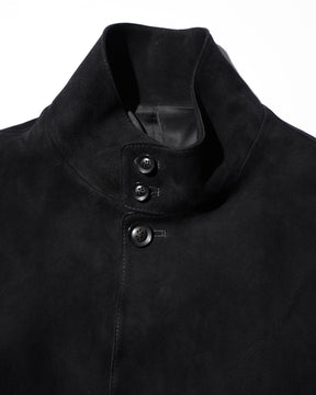 <span style="color: #f50b0b;">Last One</span> SOSHIOTSUKI / SHEEPSKIN HARRINGTON JACKET BLACK