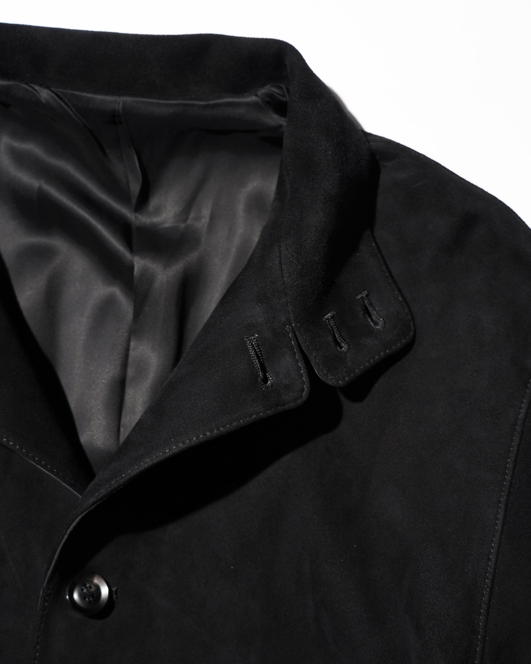 <span style="color: #f50b0b;">Last One</span> SOSHIOTSUKI / SHEEPSKIN HARRINGTON JACKET BLACK