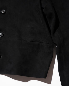 <span style="color: #f50b0b;">Last One</span> SOSHIOTSUKI / SHEEPSKIN HARRINGTON JACKET BLACK