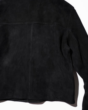 <span style="color: #f50b0b;">Last One</span> SOSHIOTSUKI / SHEEPSKIN HARRINGTON JACKET BLACK