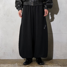 LU'U DAN / BAGGY BONTAN SWEATPANTS BLACK
