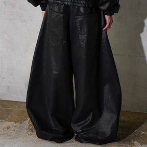LU'U DAN / COATED DOUBLE XL JEANS COATED BLACK