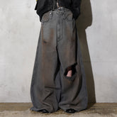 LU'U DAN / DUMPSTER DENIM JEANS DIRTY OUTCAST GREY