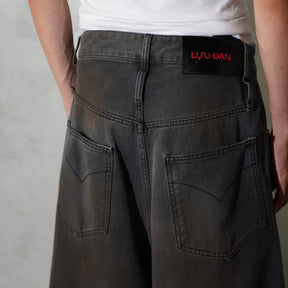 LU'U DAN / DUMPSTER DENIM JEANS DIRTY OUTCAST GREY