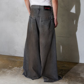 LU'U DAN / DUMPSTER DENIM JEANS DIRTY OUTCAST GREY
