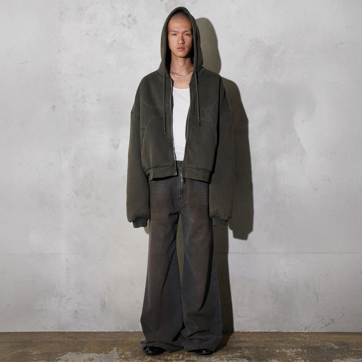 LU'U DAN / PHAT PANTS XL DIRTY OUTCAST GREY