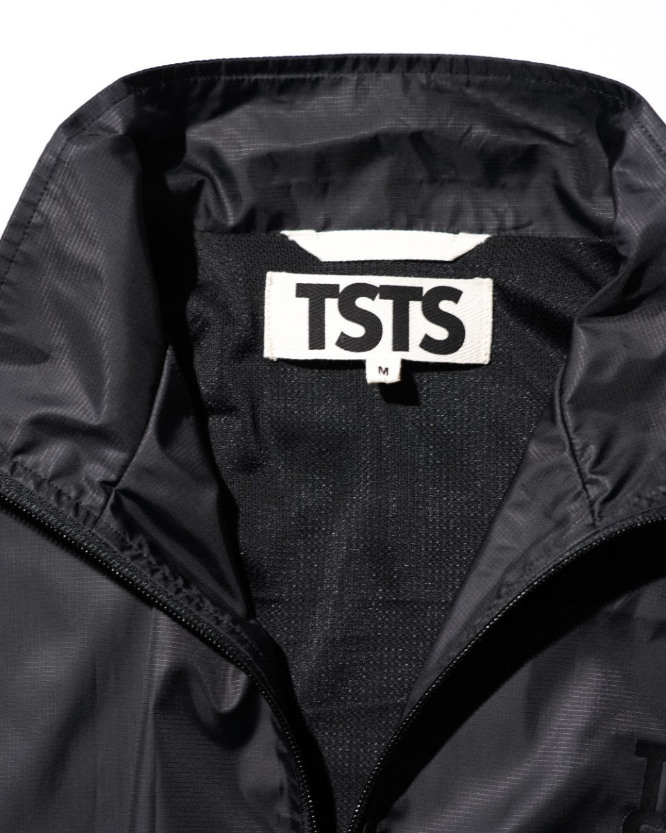 <span style="color: #f50b0b;">Last One</span> TSTS / RECYCLED POLYESTER WIND TRACK JACKET BLACK
