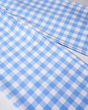 <span style="color: #f50b0b;">Last One</span>  TSTS / GINGHAM PRINT BAGGY SWEATPANTS SAXE BLUE GINGHAM