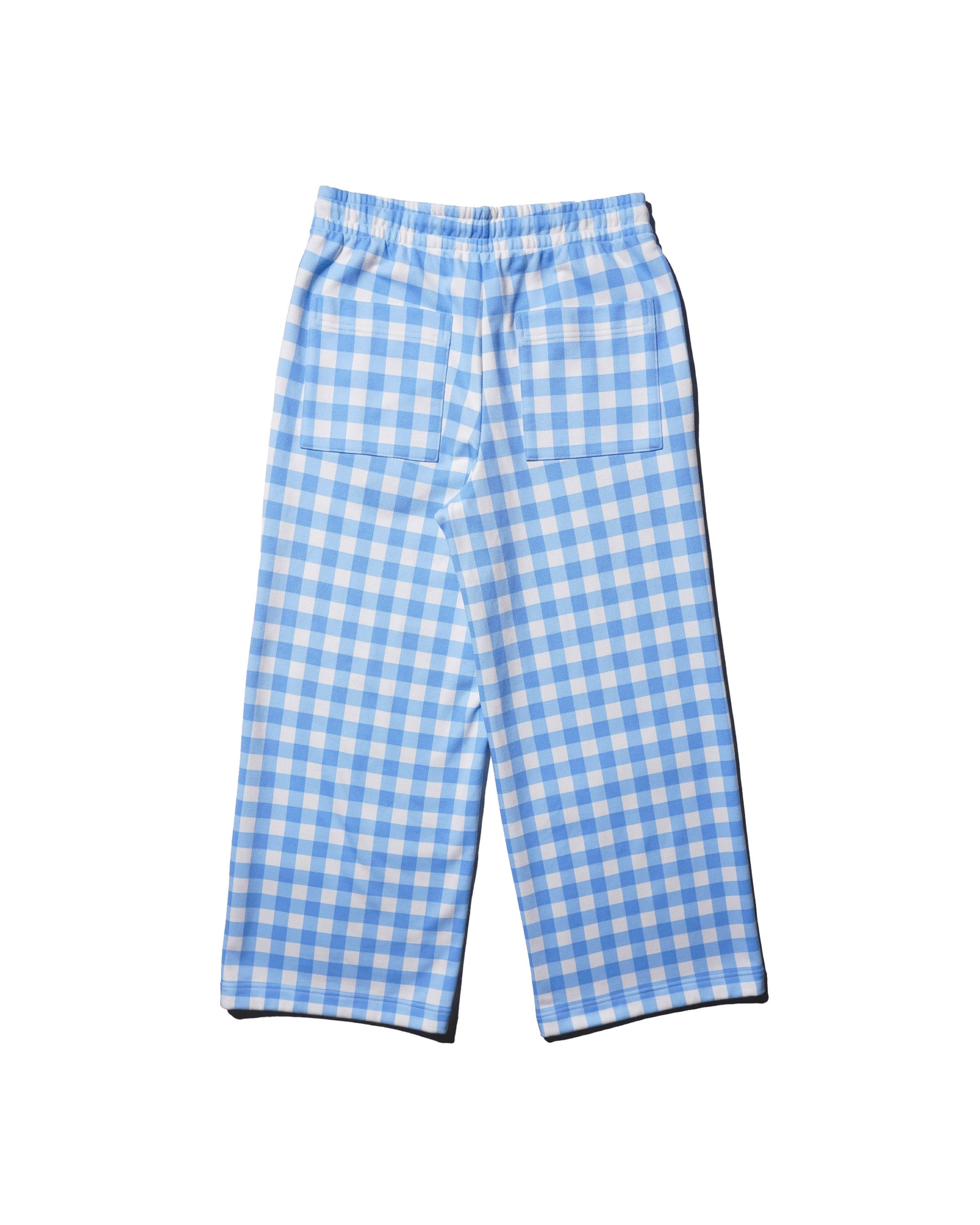 <span style="color: #f50b0b;">Last One</span>  TSTS / GINGHAM PRINT BAGGY SWEATPANTS SAXE BLUE GINGHAM