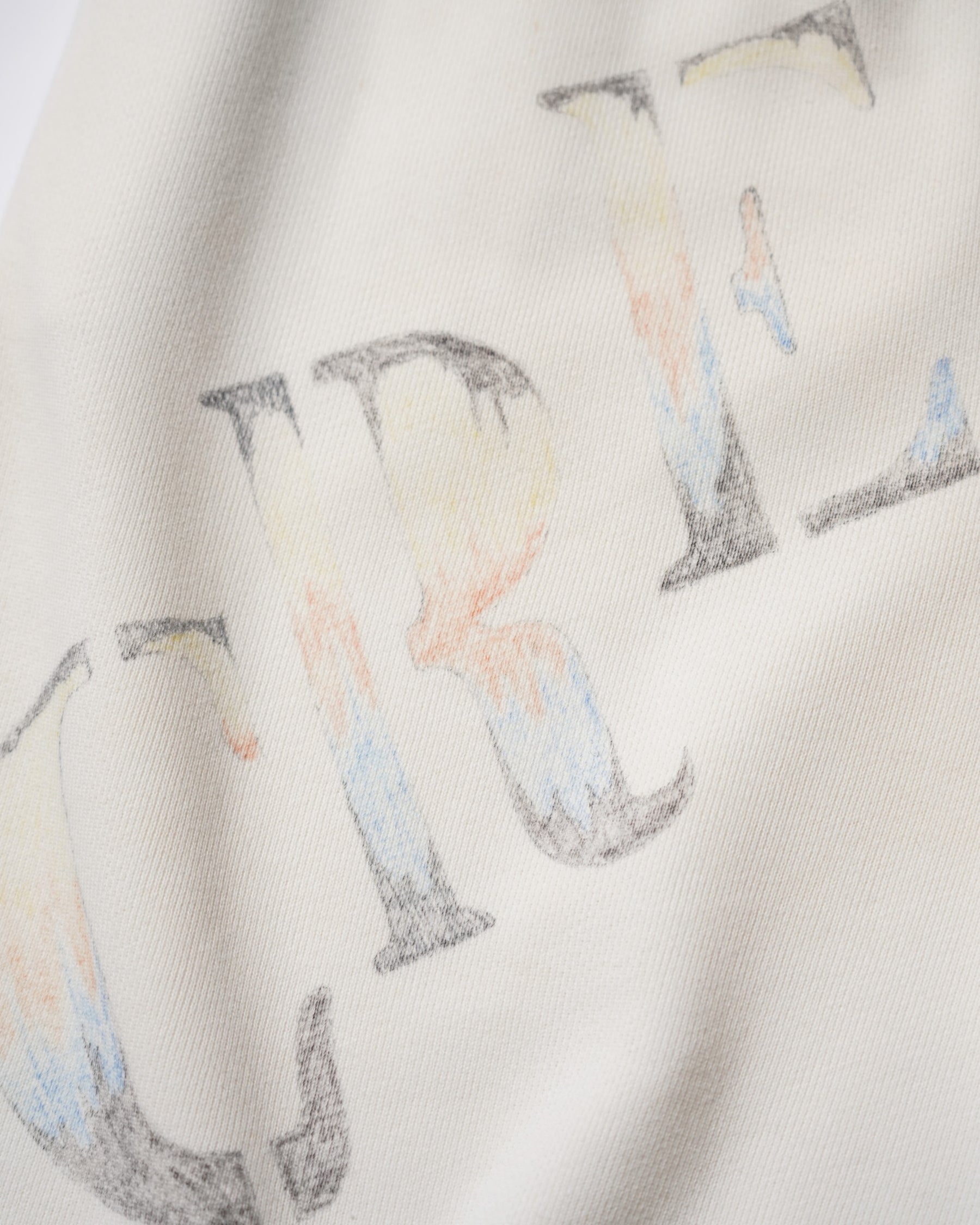TEPPEI FURUYAMA / HANDPAINT LOOSE SHORTS WHITE