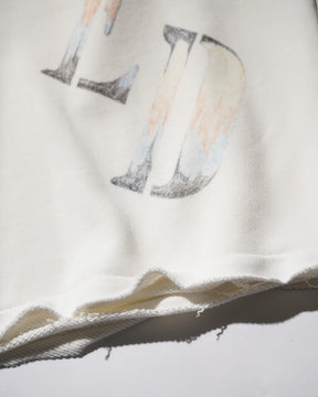 TEPPEI FURUYAMA / HANDPAINT LOOSE SHORTS WHITE