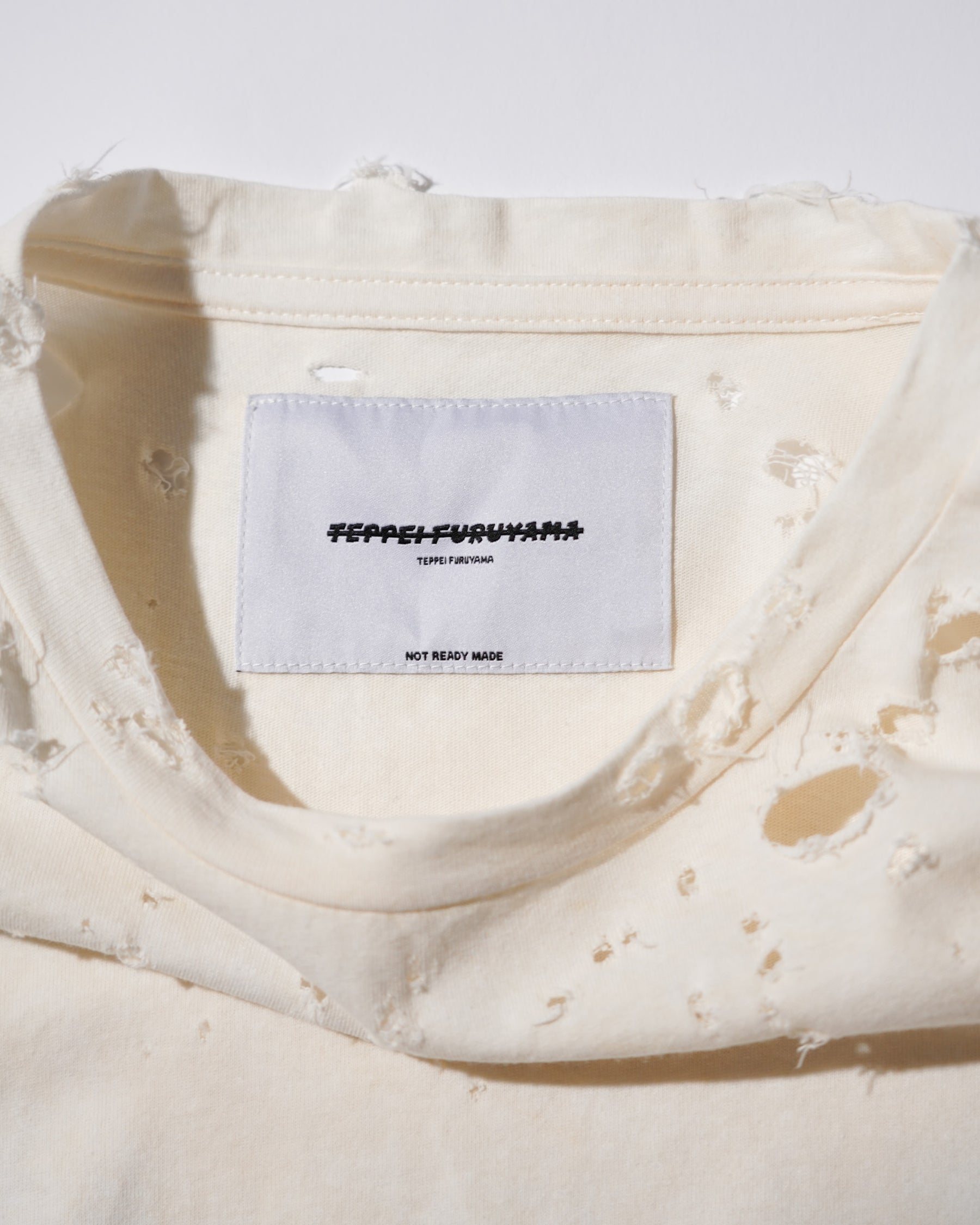 TEPPEI FURUYAMA / CRASH HALF SLEEVE T-SHIRT BEIGE