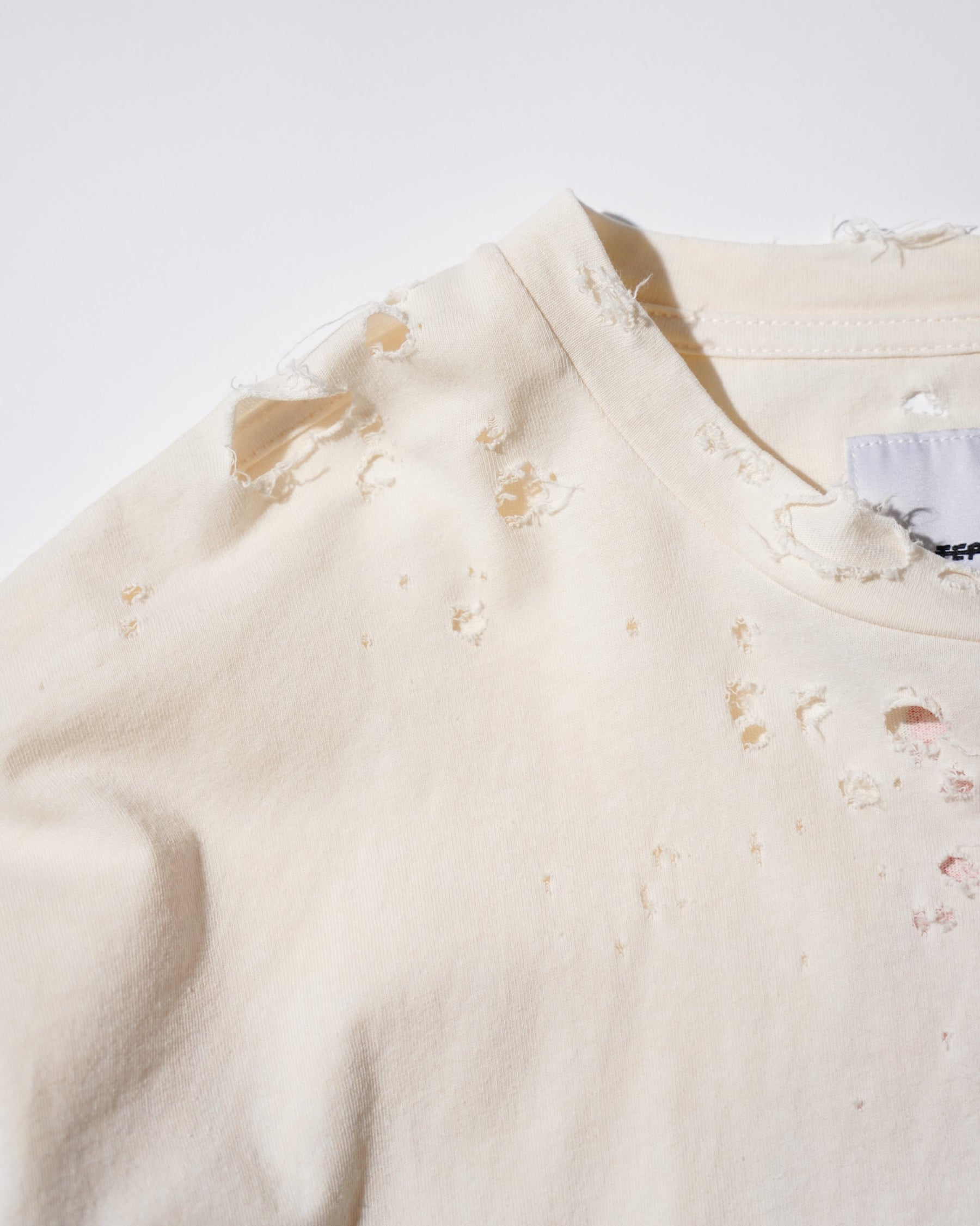 TEPPEI FURUYAMA / CRASH HALF SLEEVE T-SHIRT BEIGE