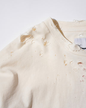 TEPPEI FURUYAMA / CRASH HALF SLEEVE T-SHIRT BEIGE