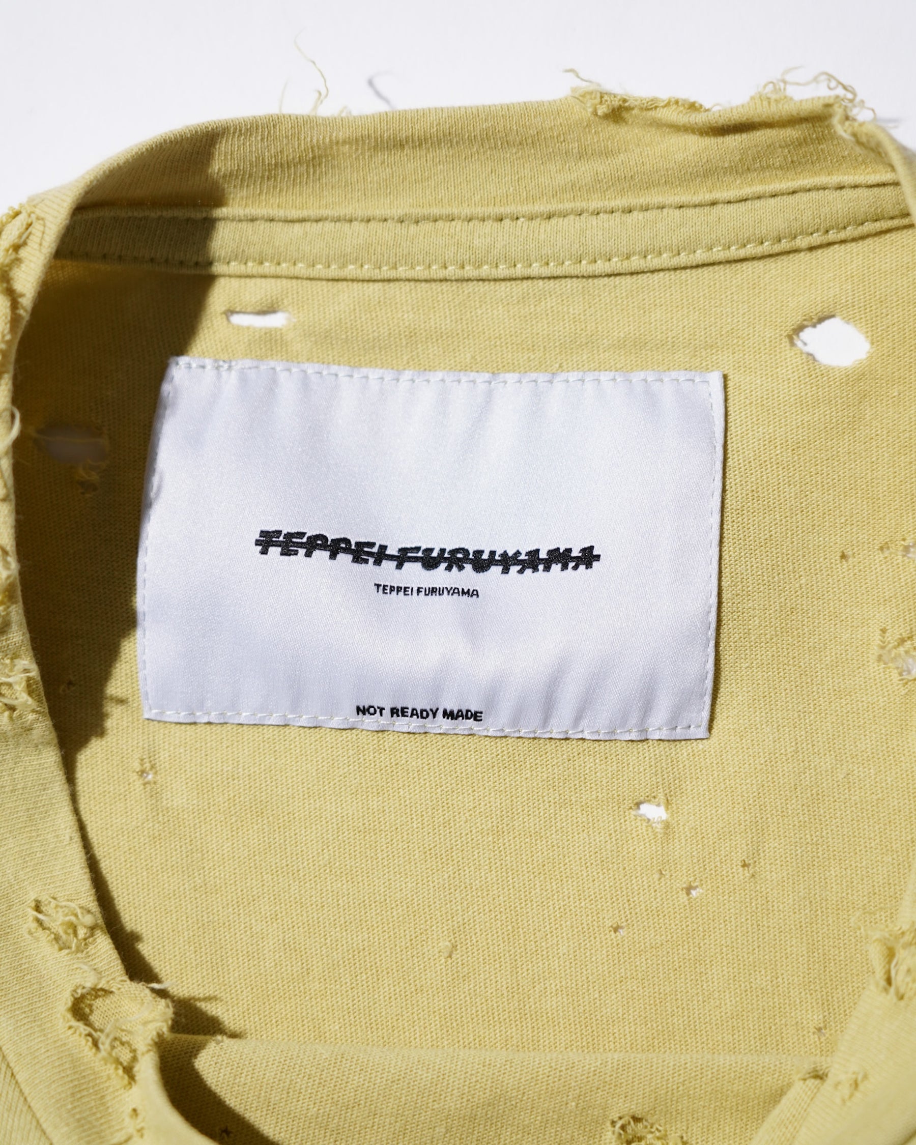 TEPPEI FURUYAMA / CRASH HALF SLEEVE T-SHIRT YELLOW