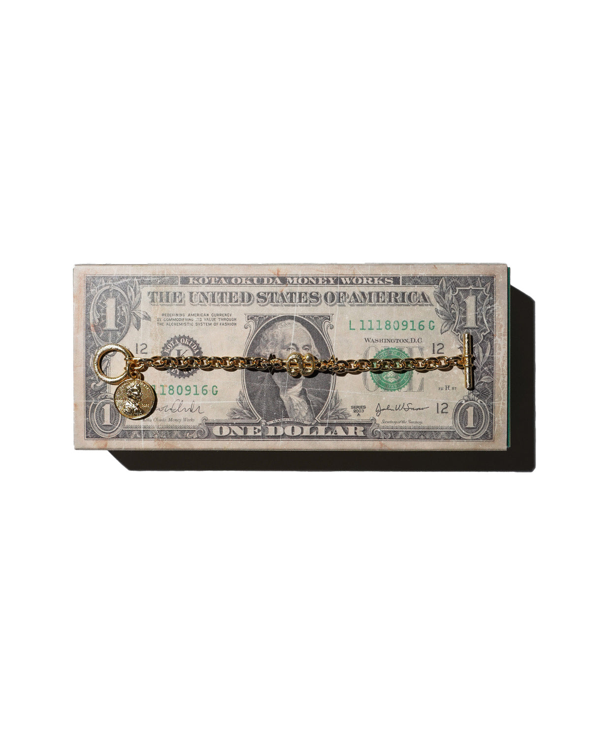 KOTA OKUDA / BRACELET CHAIN MATTE GOLD
