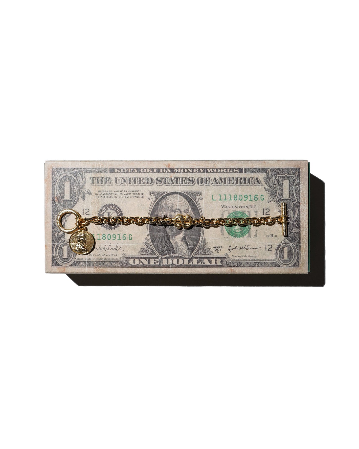 KOTA OKUDA / BRACELET CHAIN MATTE GOLD