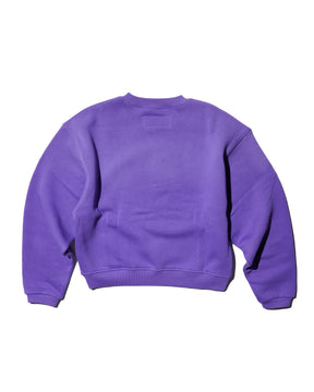 ERL / UNISEX CREST CREWNECK KNIT PURPLE