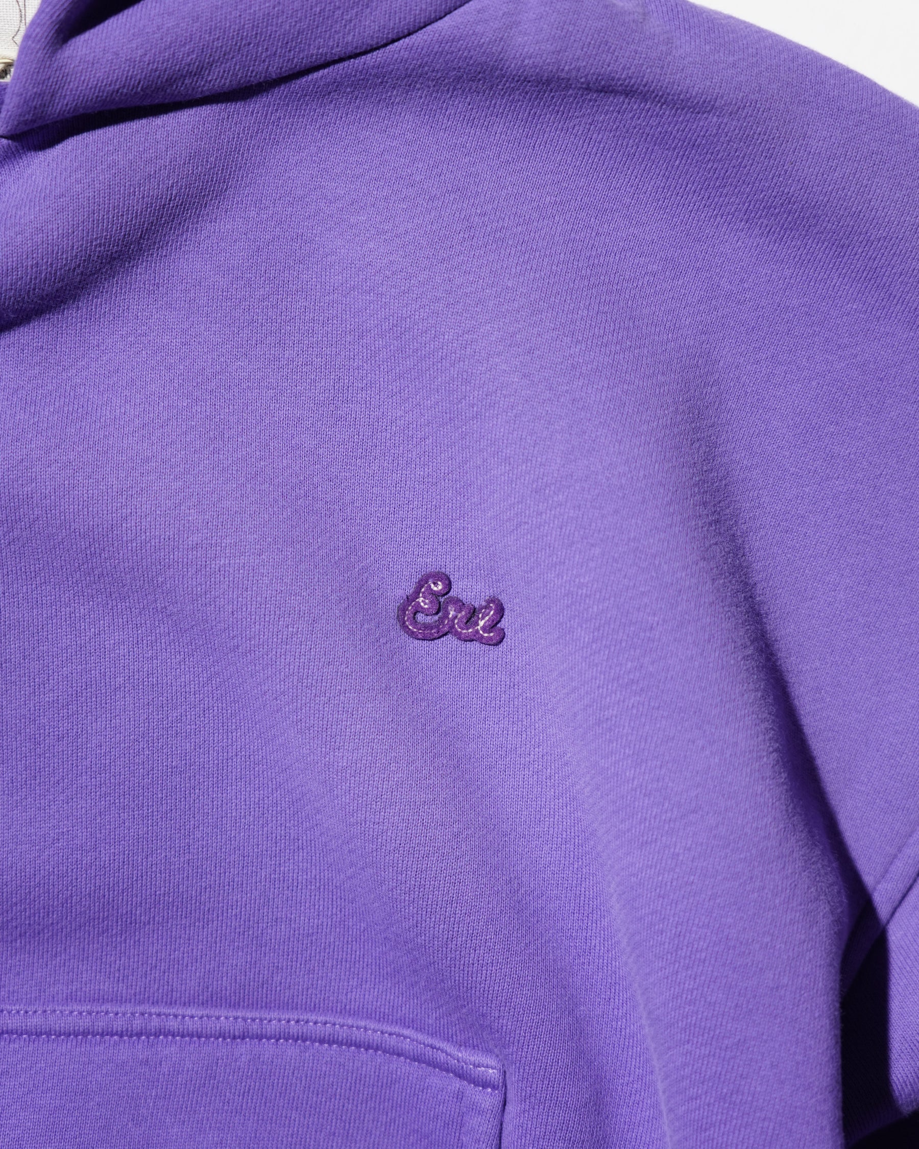 ERL / UNISEX ERL SCRIPT HOODIE KNIT PURPLE
