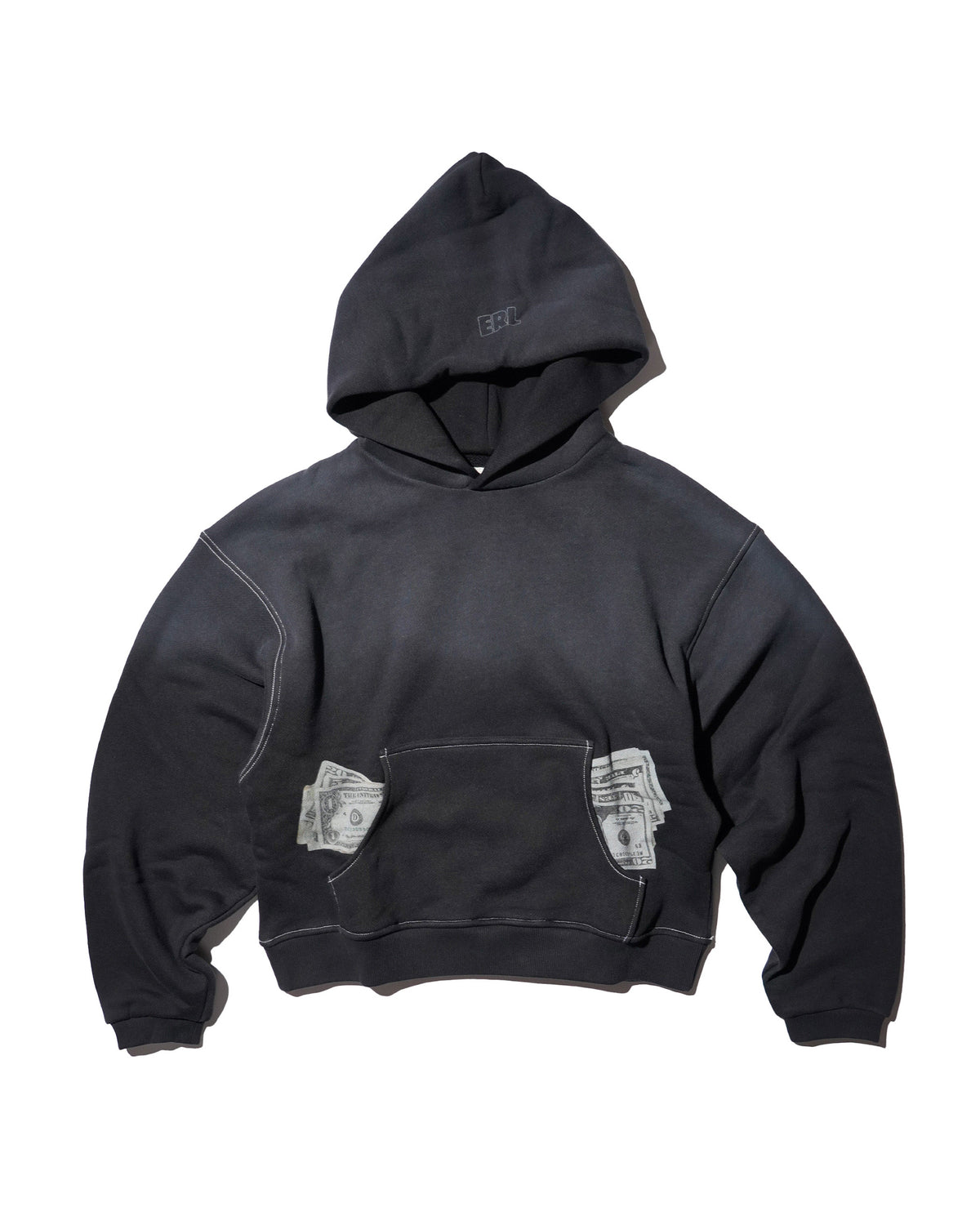 ERL / UNISEX MONEY HOODIE KNIT BLACK