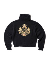 ERL / UNISEX CREST SWEATER KNIT BLACK